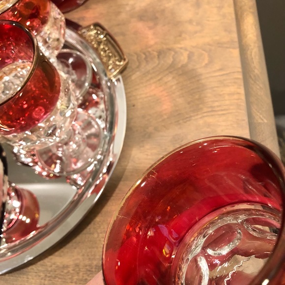 Kings crown ruby flash goblets - Picture 6 of 6